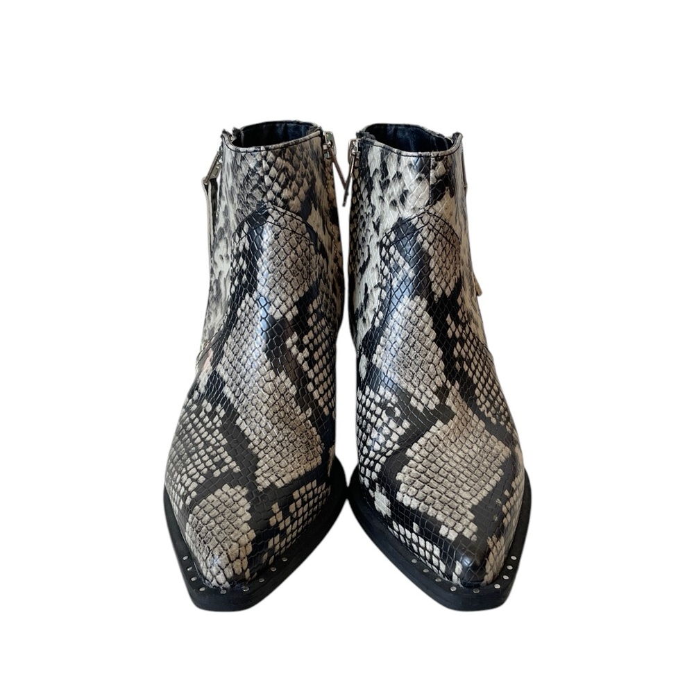 NEW Sam Edelman Whistler snakeskin animal skin ankle boots size US 6 EU 36 - Picture 5 of 9